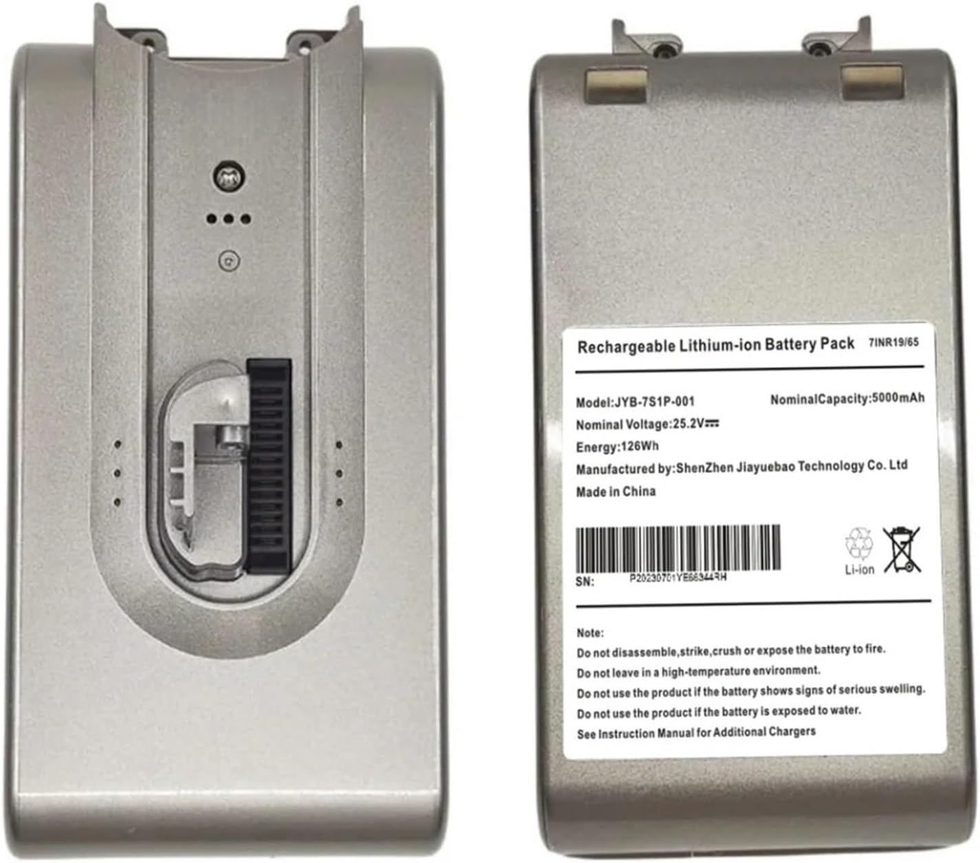 Lithium Battery,Compatible For Dreame,Wireless Vacuum Battery V11 V11SE V12 VVT1 VVN6 VVA1 Replacement Pack.(VVT1-5000mAh 1pcs)