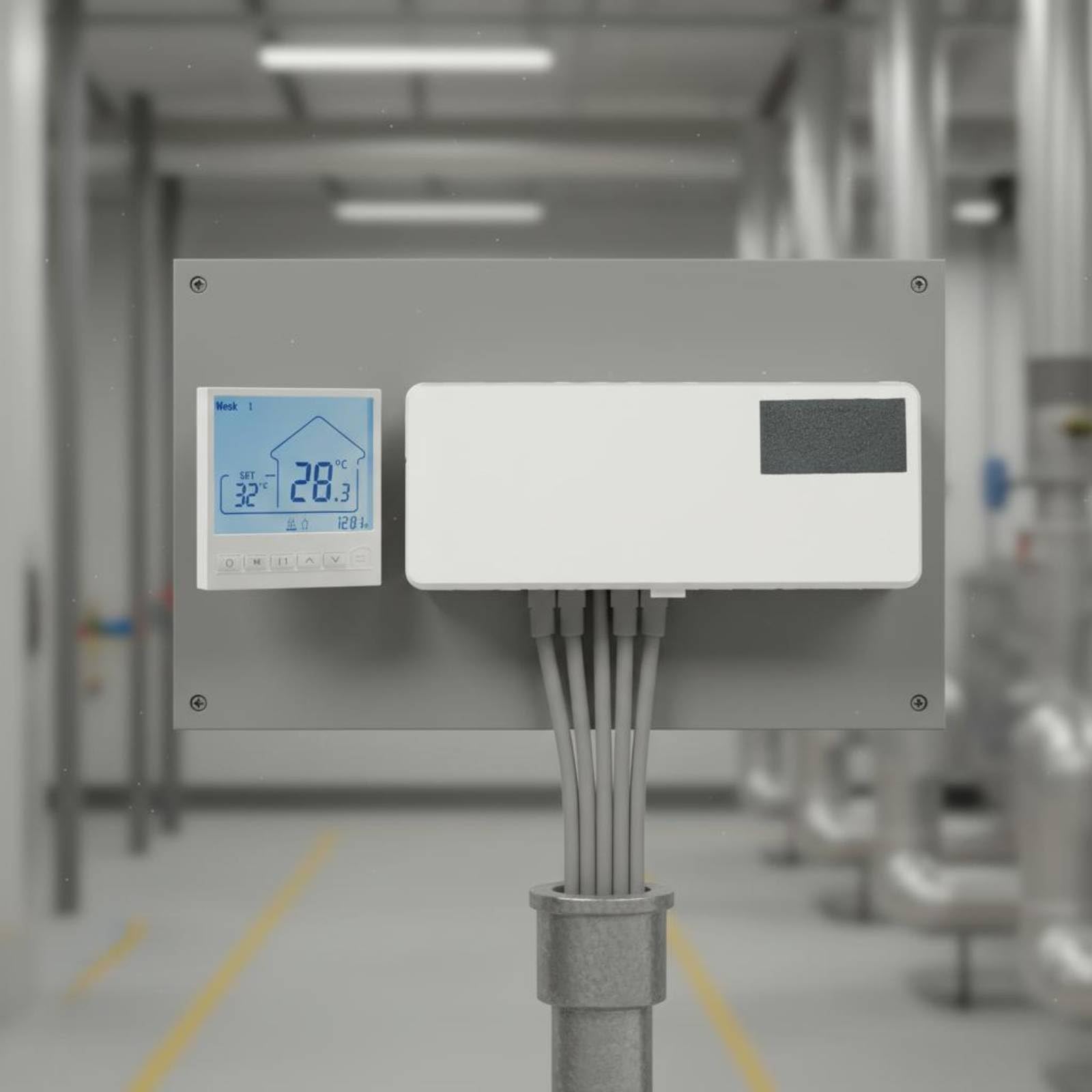Centralina Unità di Controllo Riscaldamento Acqua Termostato Filo Regolatore Temperatura Pannello RS485 Montaggio a Parete Materiale Adatta per Abitazioni Uffici Tecnici