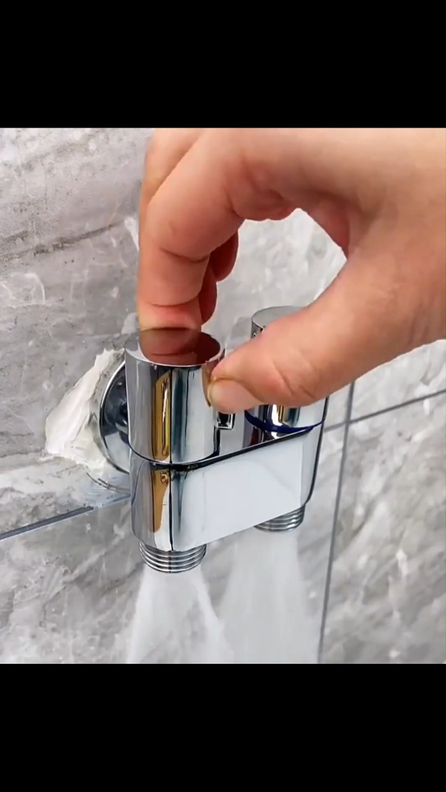 Langgi Wall-Mounted Bidet Sprayer Set – 1-In-2-Out Dual Control Valve & Handheld Toilet Faucet, Silver Finish For Bathroom Freshness