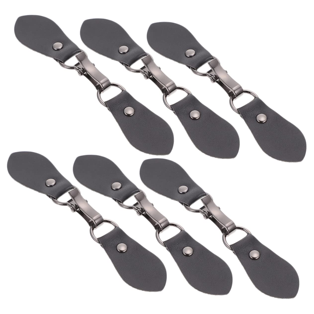 LIFKOME Cierres Metálicos Para Cárdigan Con Broche De Hebilla Y Pin Para Suéter Clips De Piel Negros Resistentes Para Accesorios De Ropa Y Chal Diseño Retro Duradero Y