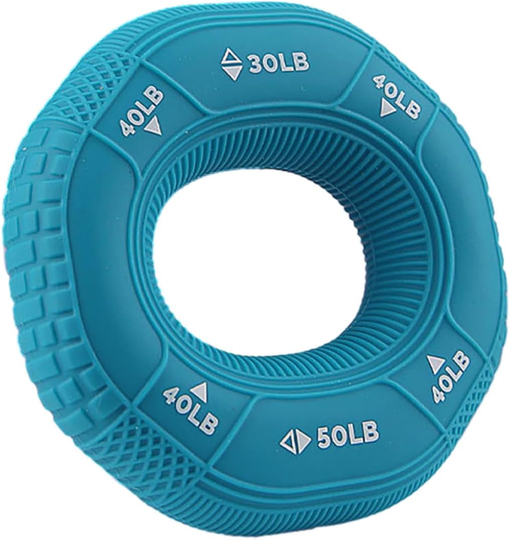 CALLARON Hand Grip Strengthener Silicone Ring for Muscle Strengthening and Finger Strength Training, round Grip Strength Trainer for Stress Release and Forearm Workout