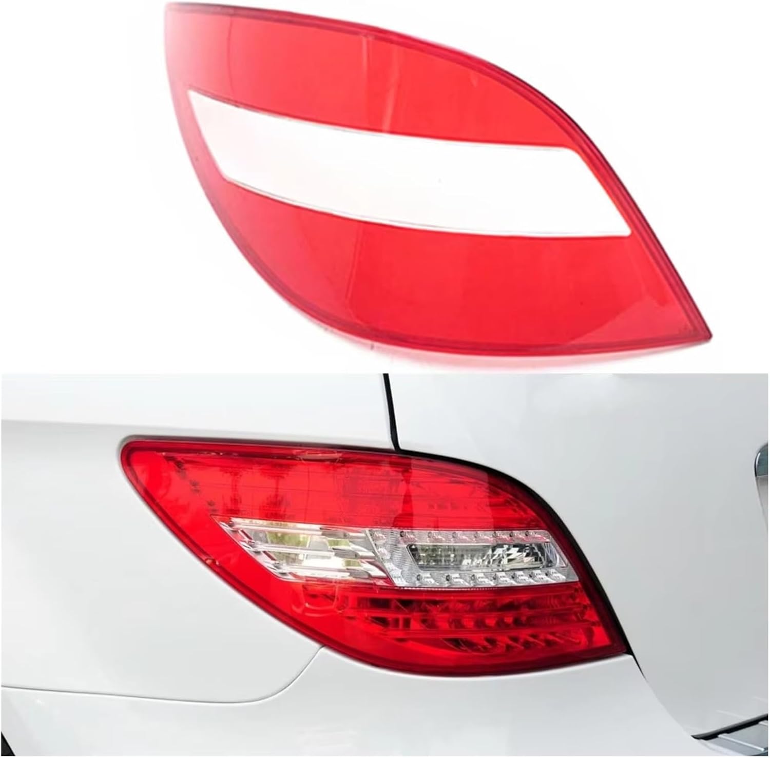 Tail Lamp cover For Benz For R-CLASS 2009 2010 2011 2012 2013 2014 2015 2016 2017 Car Brake Lights Cover Rear Taillight Shell Replacement (Right)
