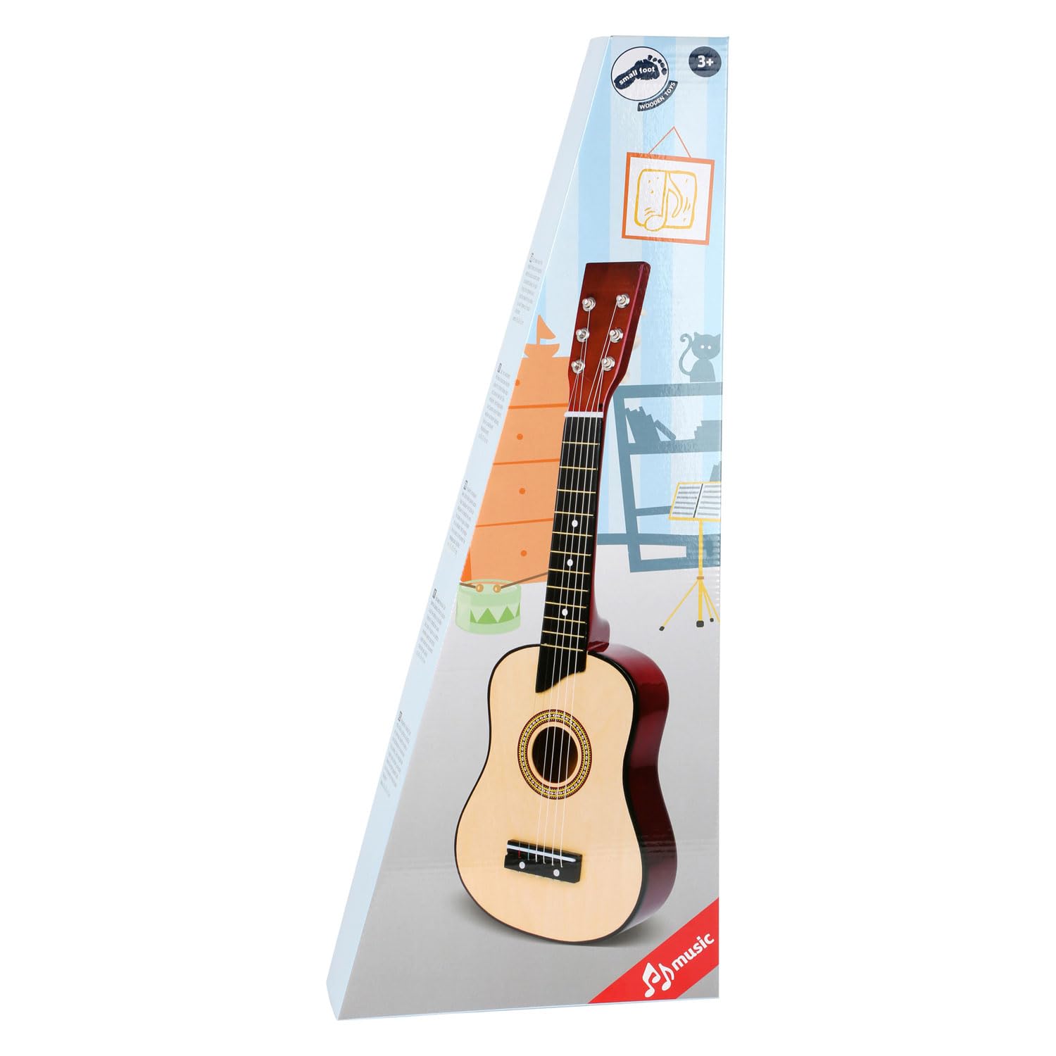 Small Foot Legler - Guitarra, Natural de Madera, para +3 años (3307)