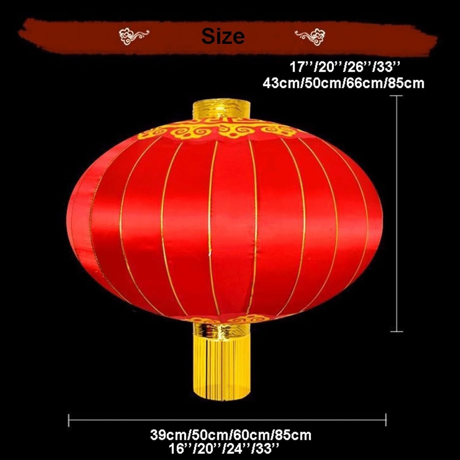 Lanternes en papier rouge Lanternes chinoises d'extérieur Lanterne rouge traditionnelle chinoise Nouvel An Lanterne en soie imperméable à suspendre Lanterne Décorations