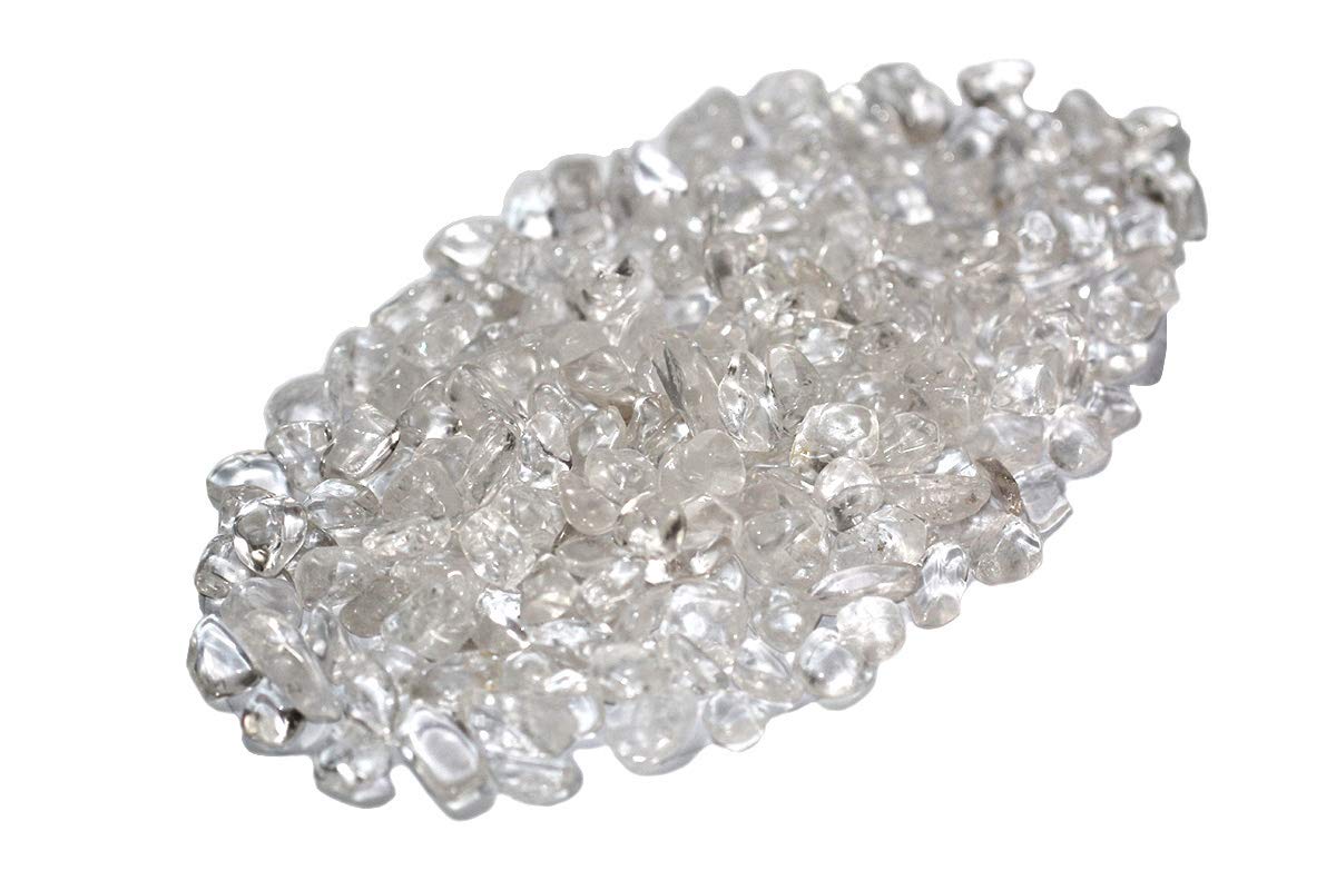ZenQ 1 lb Crystal Chips, Tumbled Stone Chips for Crafts