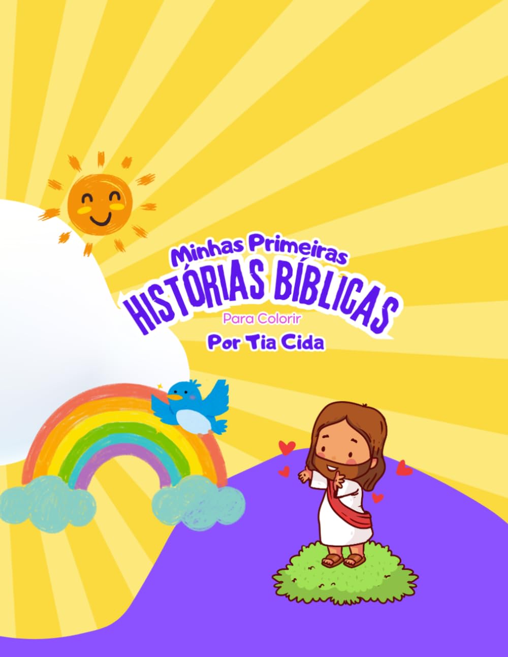 Minhas Primeiras Historias Bíblicas para colorir: Livro infantil com desenhos para colorir e historias bíblicas simplificadas