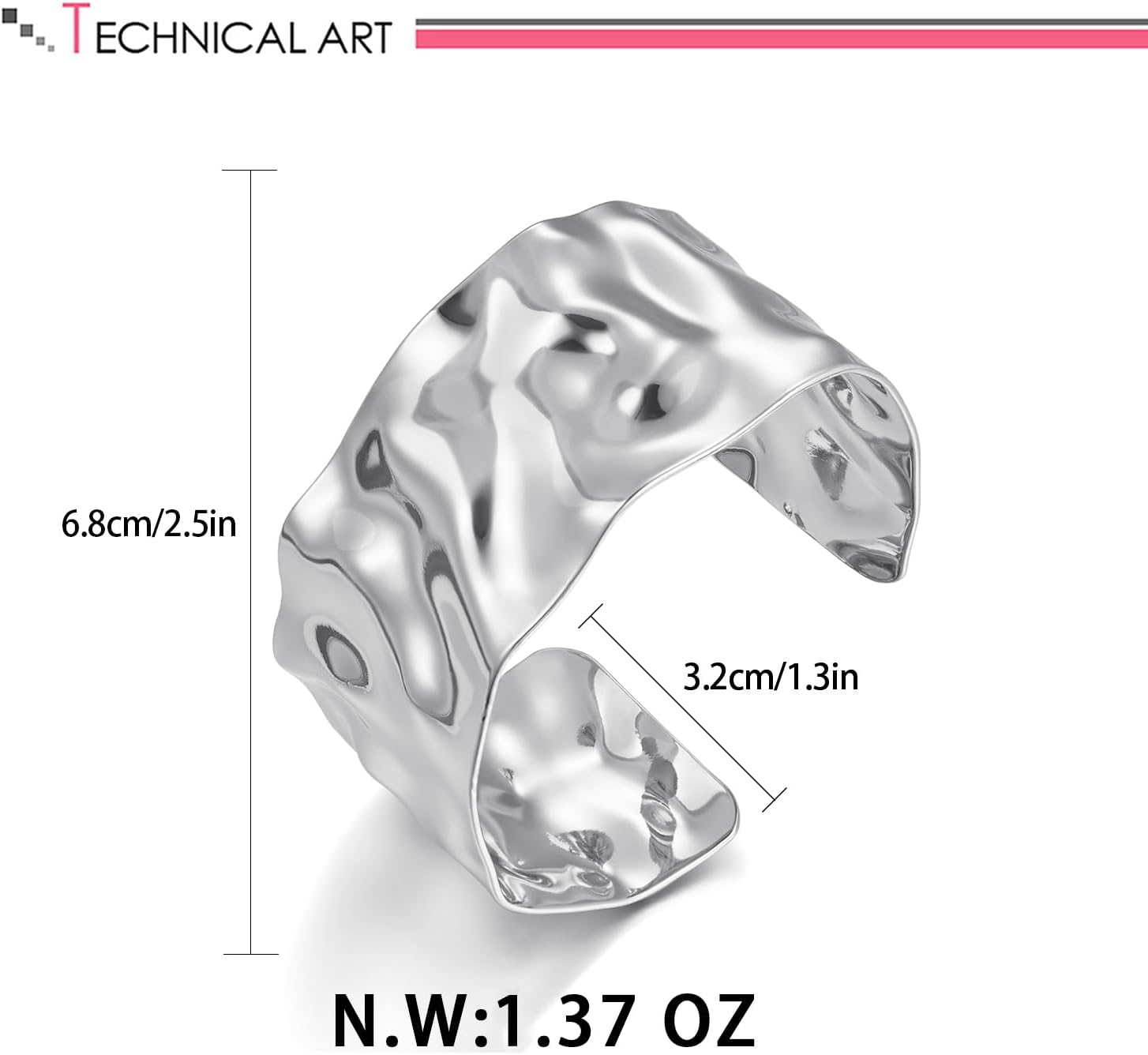 LILIE&WHITE Gold Bangle Bracelet For Women Boho Cuff Bracelet Silver Bangle Bracelet Back To School Bracelet Open Cuff Bracelet Jewelry - Image 6