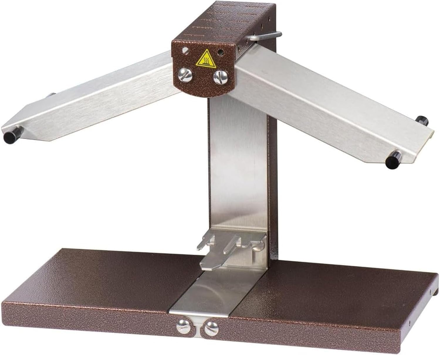 Fondeur à raclette électrique, machine à fondre le fromage commerciale pour demi-cercle, blocs et cales, design pliable réglable pour des options de menu polyvalentes.