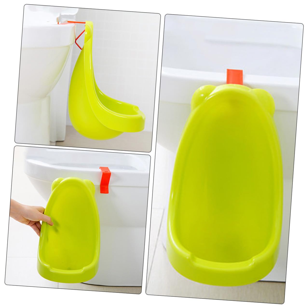 Hanging Boy's Training Urinal Lightweight PP Potty Trainer with Creative Design for Easy to Install and Clean Space-Saving Potty Training Aid for Independent Peeing