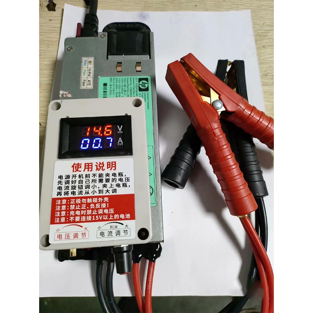 Chargeur de batterie avec courant et tension réglables, 1200 W, 3-15 V, 3-100 A