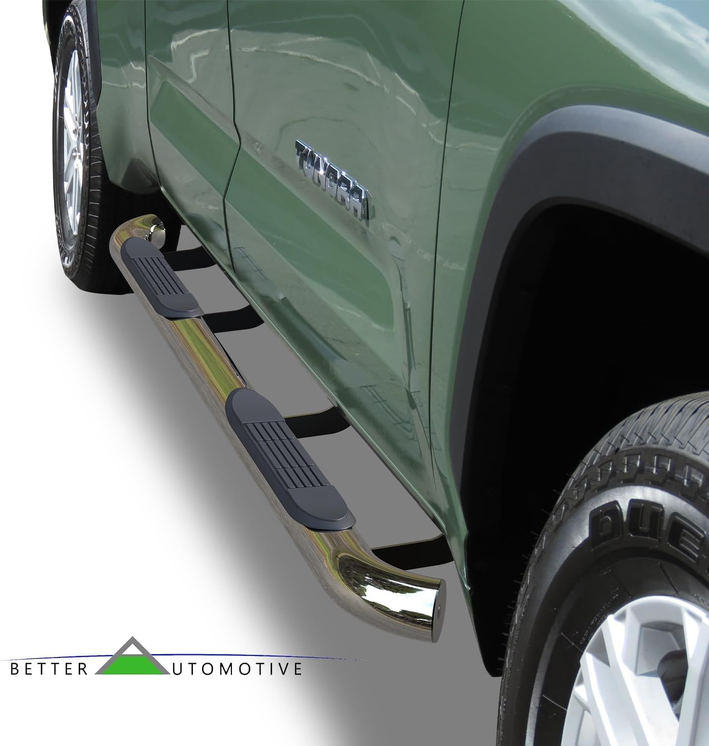 Side Steps Running Boards Compatible with 2022-2026 Toyota Tundra Double Cab 3” Stainless Steel Side Bars Nerf Bars Off Road Accessories 2pcs