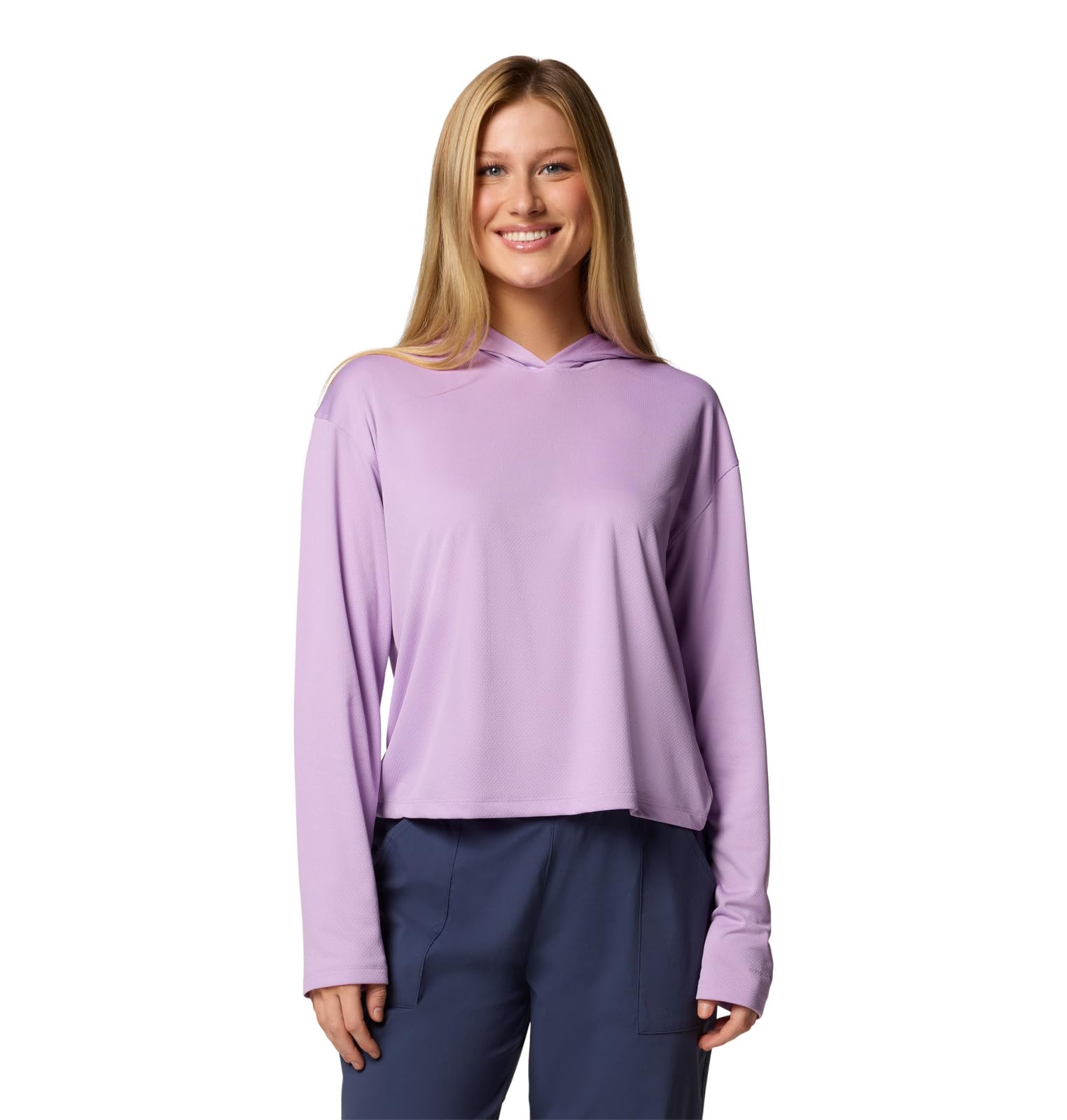 Columbia Women's PFG Solar Stream Hoodie, Hydrangea, XL
