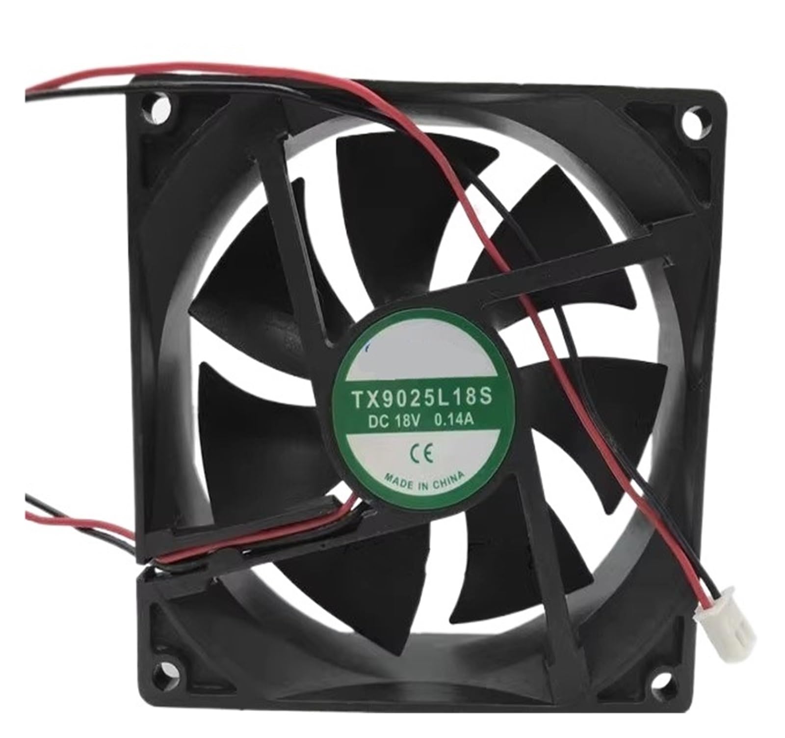 Ventilateur de refroidissement TX9025L18S DC18V silencieux et compact de 9cm