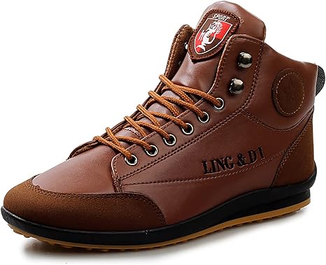 Amazon.com: Botas planas retro para hombre, otoño e invierno, botas cortas  británicas, color marrón, talla 8 de EE. UU : Ropa, Zapatos y Joyería