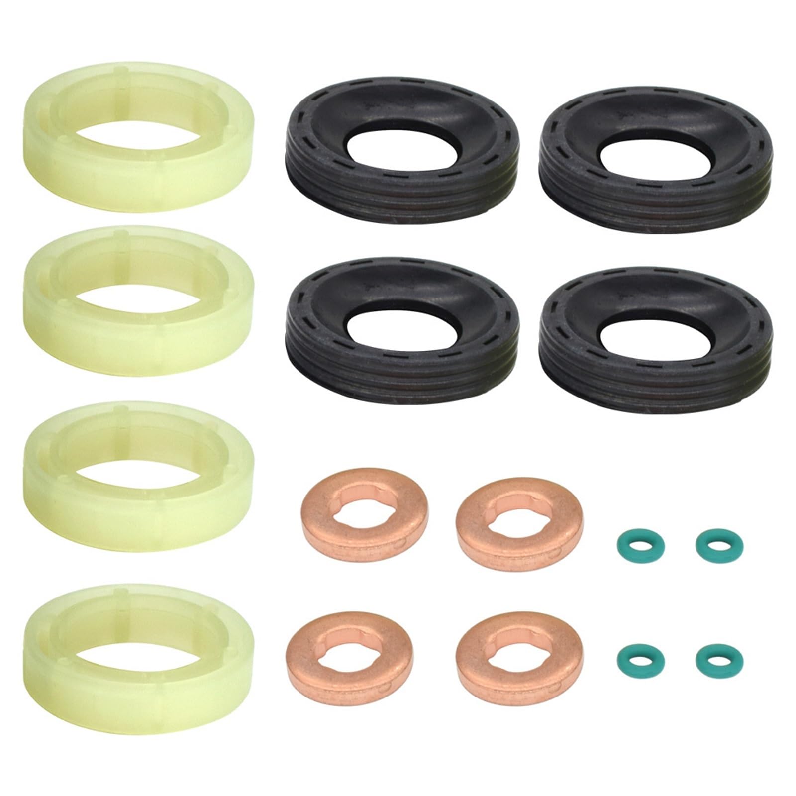 Fuel Injector Nozzle Fit for Ford Fiesta MK5 2002-2010 1.6TDCI 1314368 1432205 Fuel Injector Seal Washer ORING Set Fuel Injector