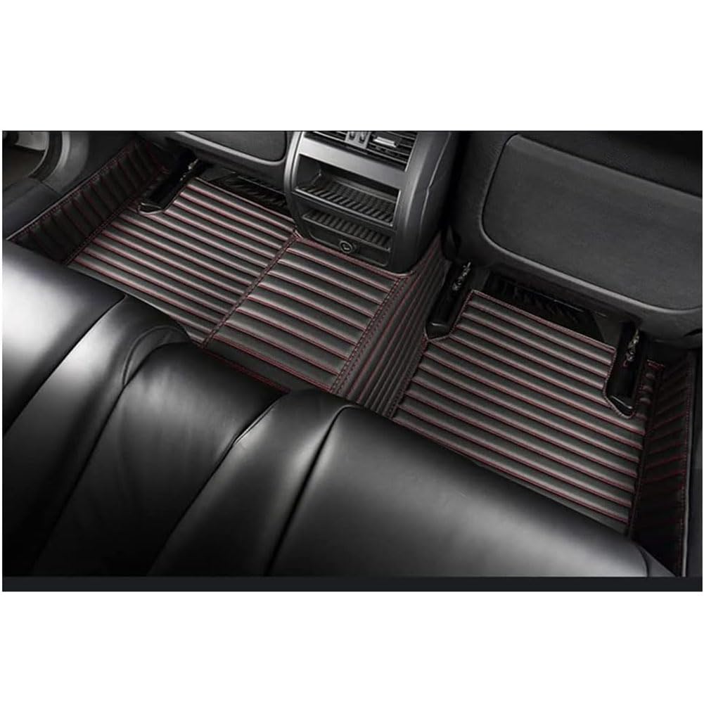Tappetini per auto in pelle da 4 pezzi per Suzuki SX4 2006-2014, Impermeabile Tappeto Antiscivolo Tappetino Interni Protezione Accessori,D/Coffee