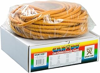 CanDo 10-5527 Preferred Colors Exercise Tubing, 100 ft. Dispenser Box, 2X-Heavy, Gold