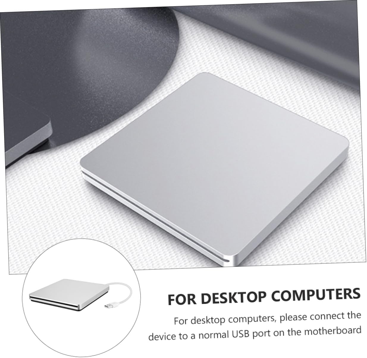 Angoily Innovative DVD Drive for Laptop USB Cd ROM Burner Fast Transfer Stable Performance