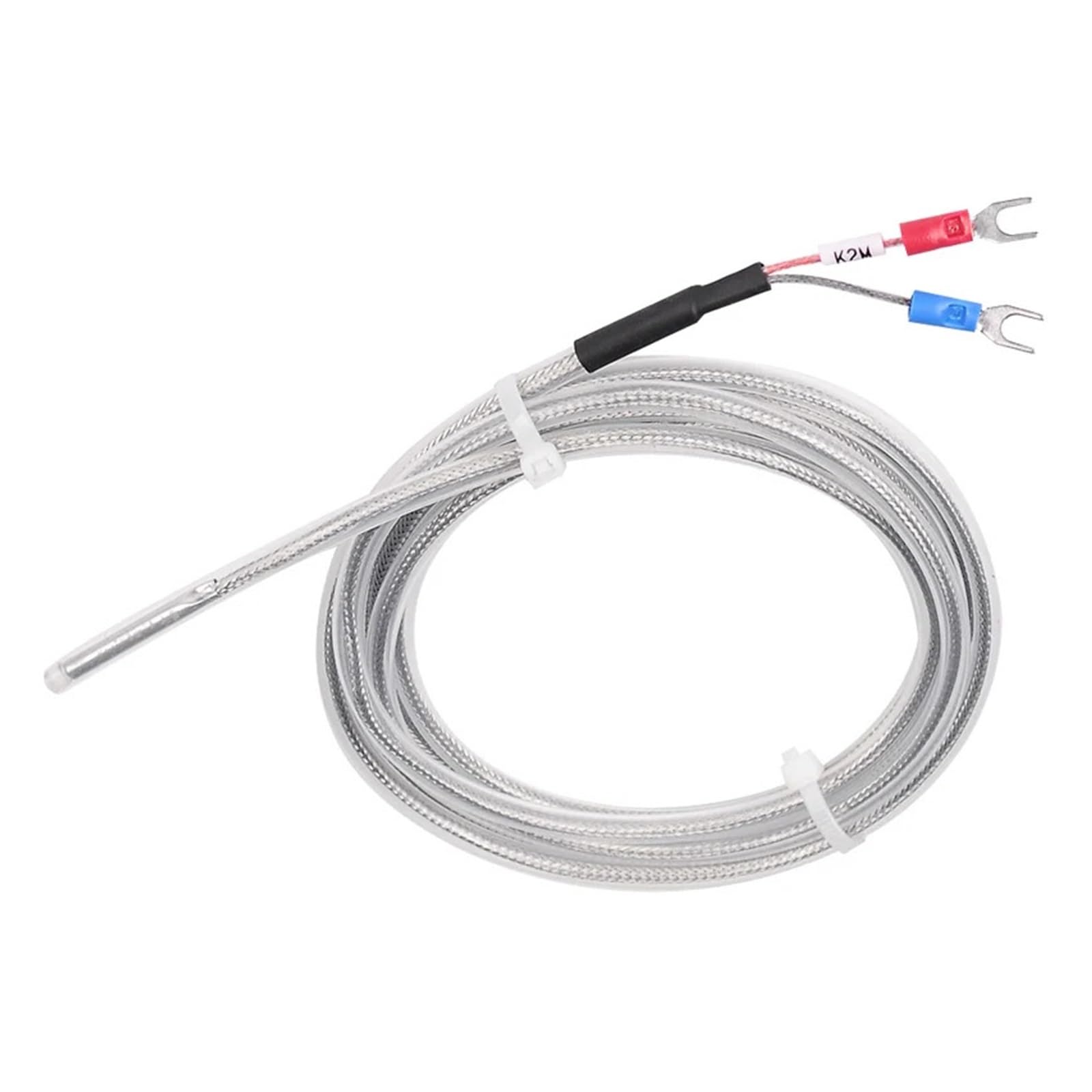 Sonda termopar tipo K de 4m impermeable y resistente al ácido cable sensor de temperatura de 200 °C 2