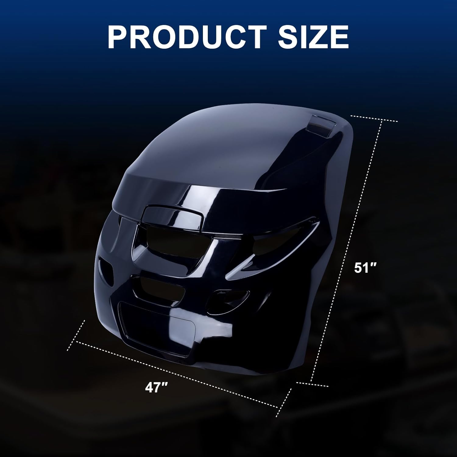 885354T01 Top Cowl Cap Cover Compatible with Mercury Verado 200 225 250 275 300 Pro 200 250 Replace OE 885354T01 Air Dam Cap Airdam Cowling Cap