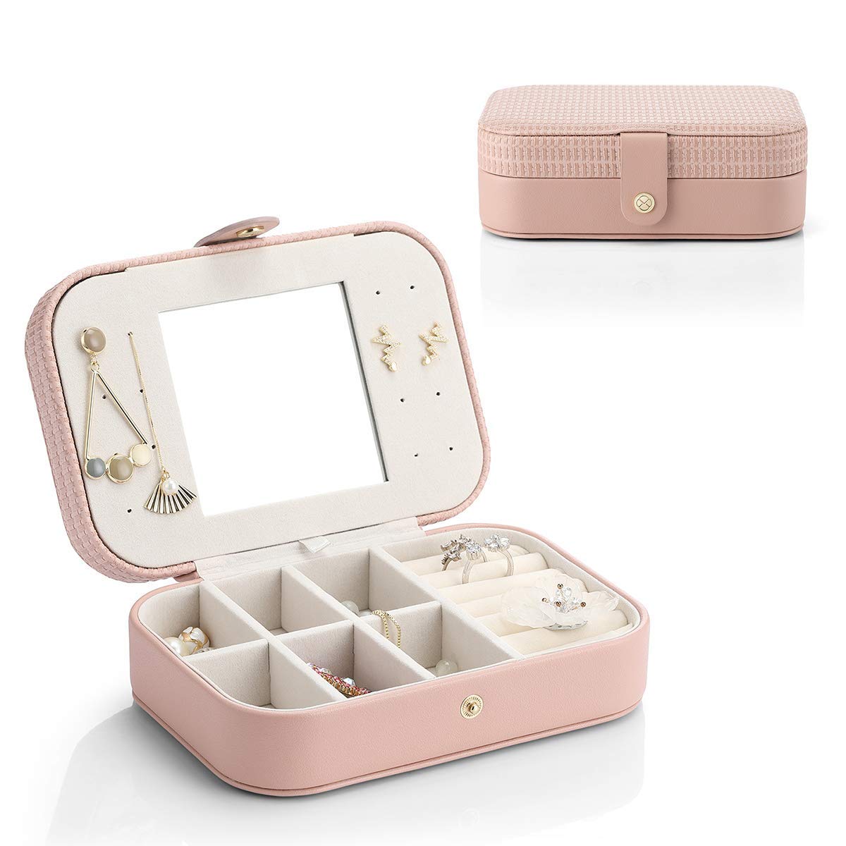Amazon｜Vlando ジュエリーボックス 携帯用 コンパクト アクセサリー 