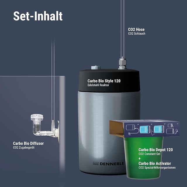 Foto 3 de 5 de Dennerle Carbo Bio Style 120 - Fertilizante orgánico de CO2 para acuarios de Agua Dulce