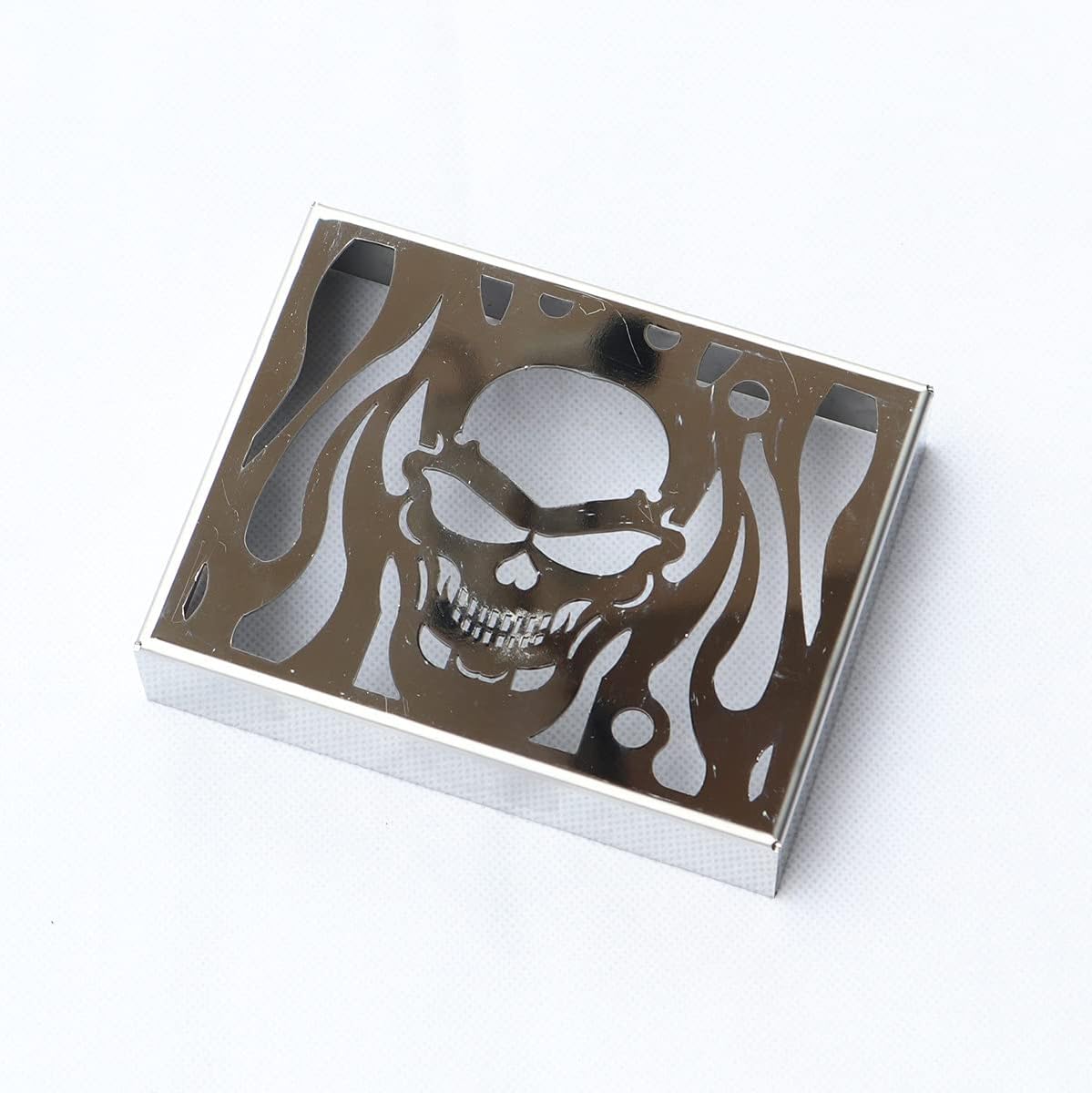 Stainless Steel Skull Radiator Grille Cover & Rectifier Grill Guard Cover Blade For Kawasaki Vulcan VN900 2006-2016 Chrome