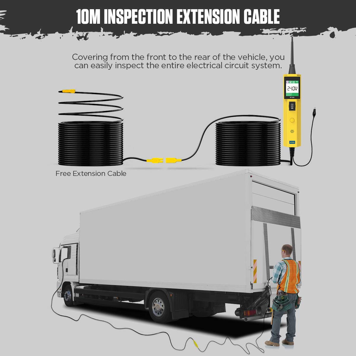 Onе-Dау Sаlе: Uр tо 50% оƒƒ BT260 Automotive Circuit Tester Power Probe Kit 12-24V Car Electrical System Diagnostic Tool with Built-in LED Flashlight and Data Display Screen for Boat,Motorcycle,Heavy Duty,Truck,Vehicle
