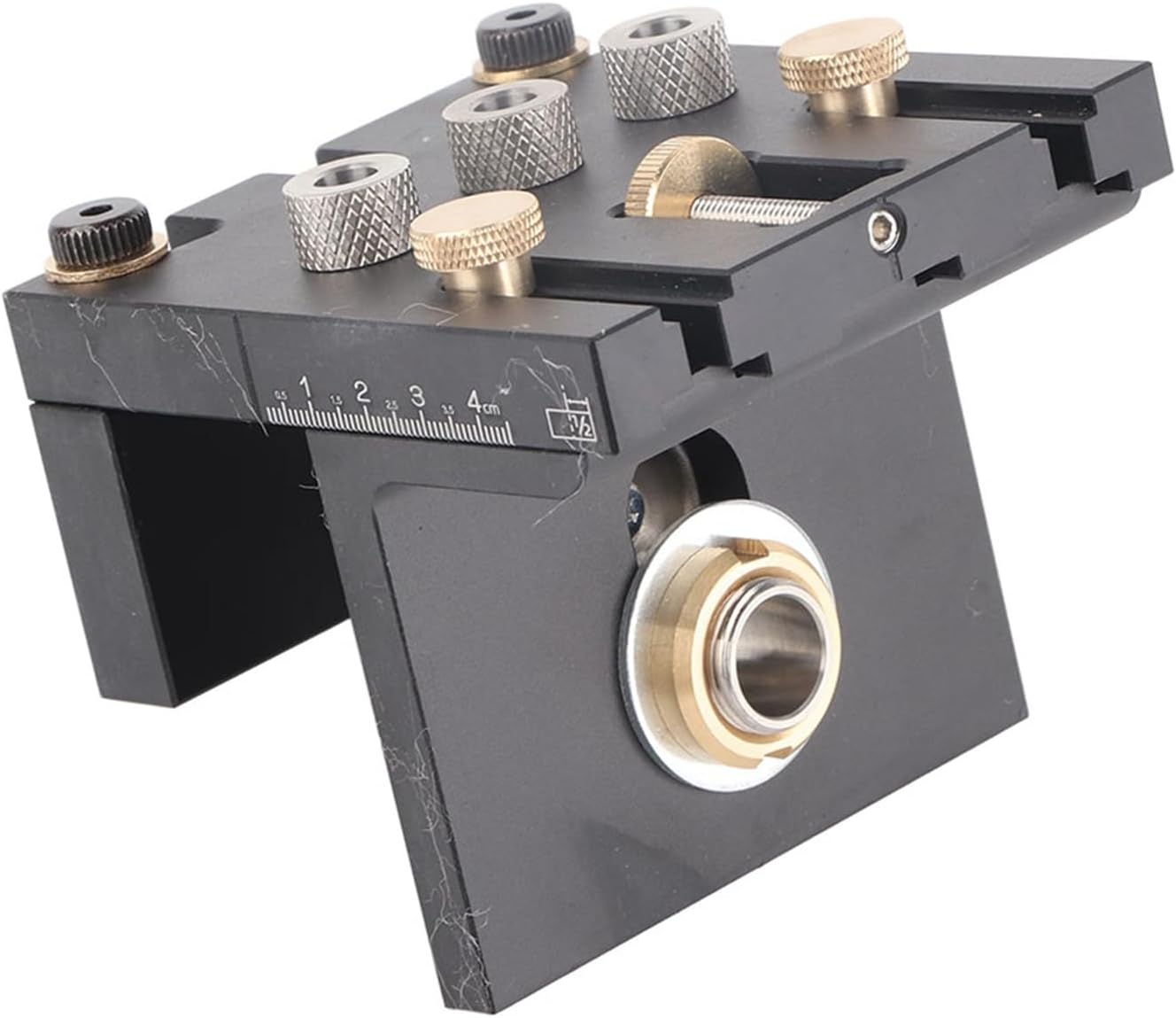 Handheld Dowel Jig Woodworking Positioner Kit 3-in-1 Woodworking Drilling Locator Hole Puncher Wood Dowel Drilling Hole Saw