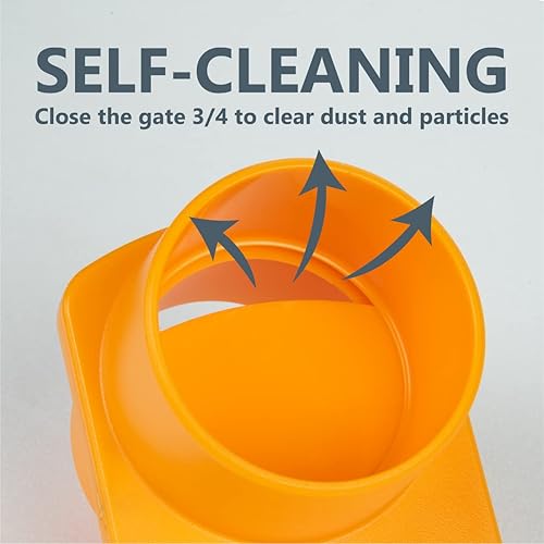 Miniatura 34 de POWERTEC 70149-P4 - Manguito flexible de control de polvo de 4 pulgadas con abrazaderas de manguera de acero, conector de manguera, acoplador