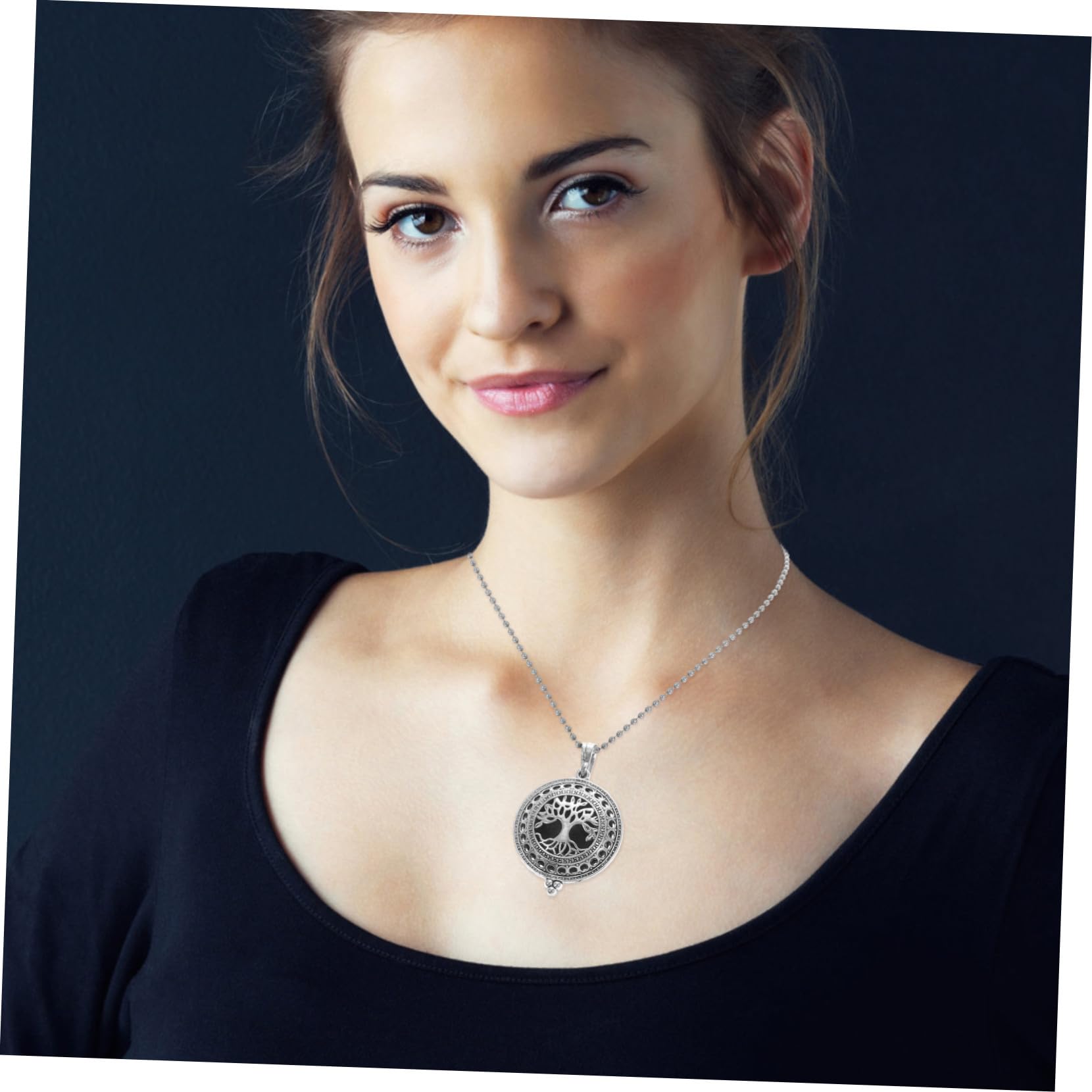 Collana Diffusore Aromaterapia Donna 5 Pezzi Lega Stile Casual