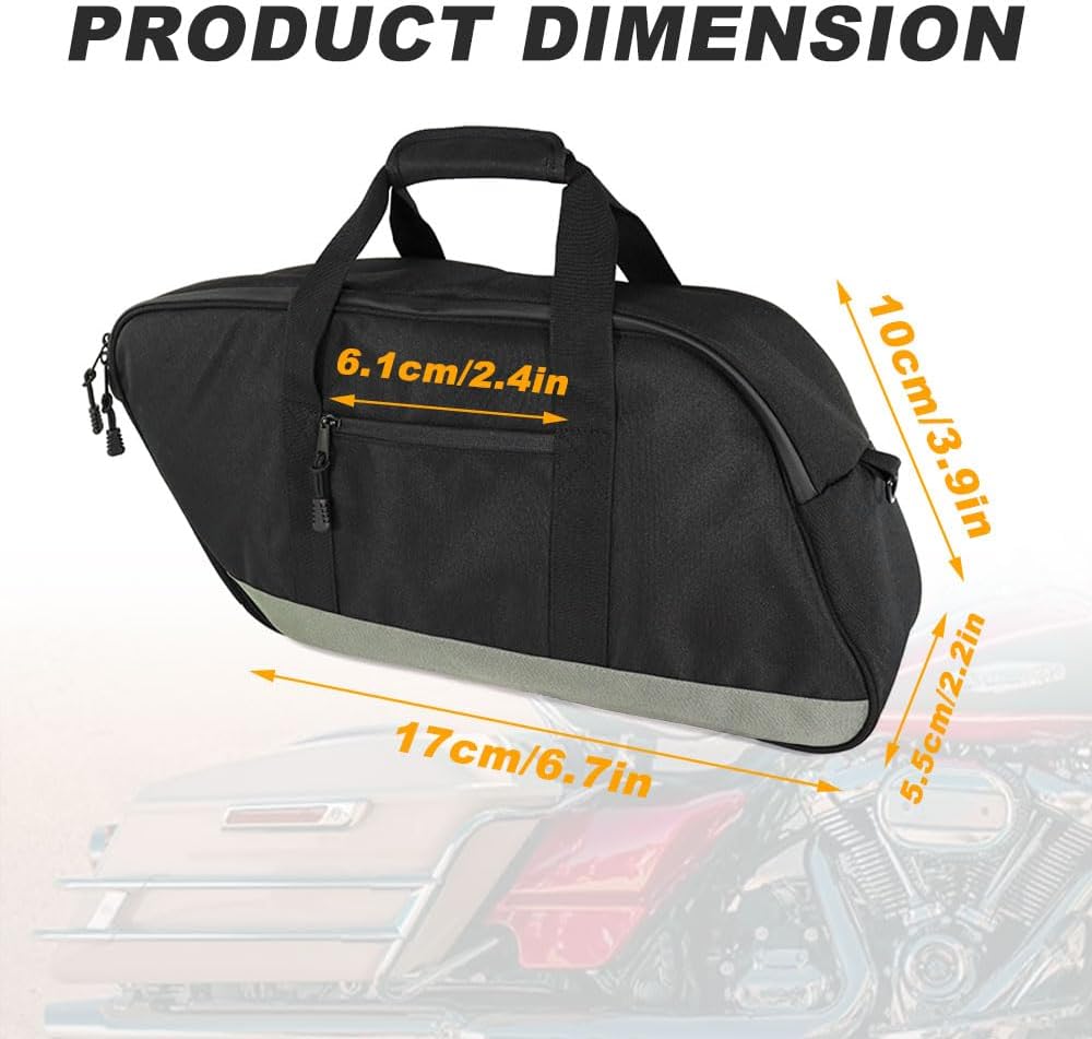 Motorcycle Saddlebag Cooler Bag for Touring Road Glide Electra Glide and Models with Hard Saddlebags, Saddle Bag Insert Cooler Motorcycle Beverage Cooler Bag