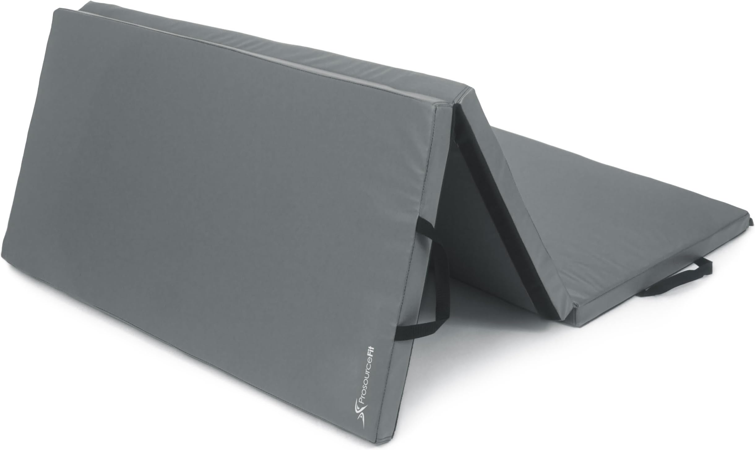 ProsourceFit Tri-Fold Folding Thick Exercise Mat 6’x4’ with Carrying Handles for Tumbling, Martial Arts, Gymnastics, Stretching, Core Workouts