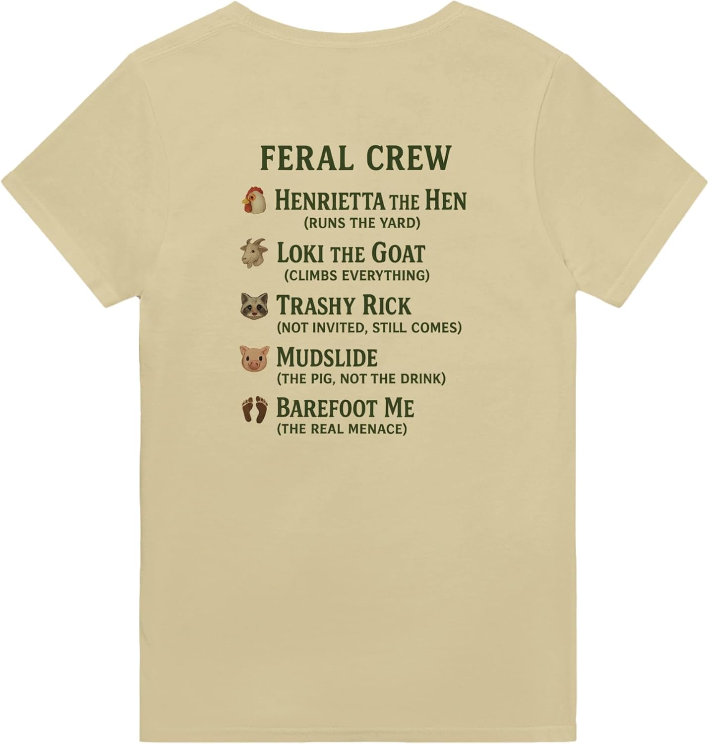 Homegrown, Barefoot & Slightly Feral Style - Unisex T-Shirt - Perfect for Everyday Wear