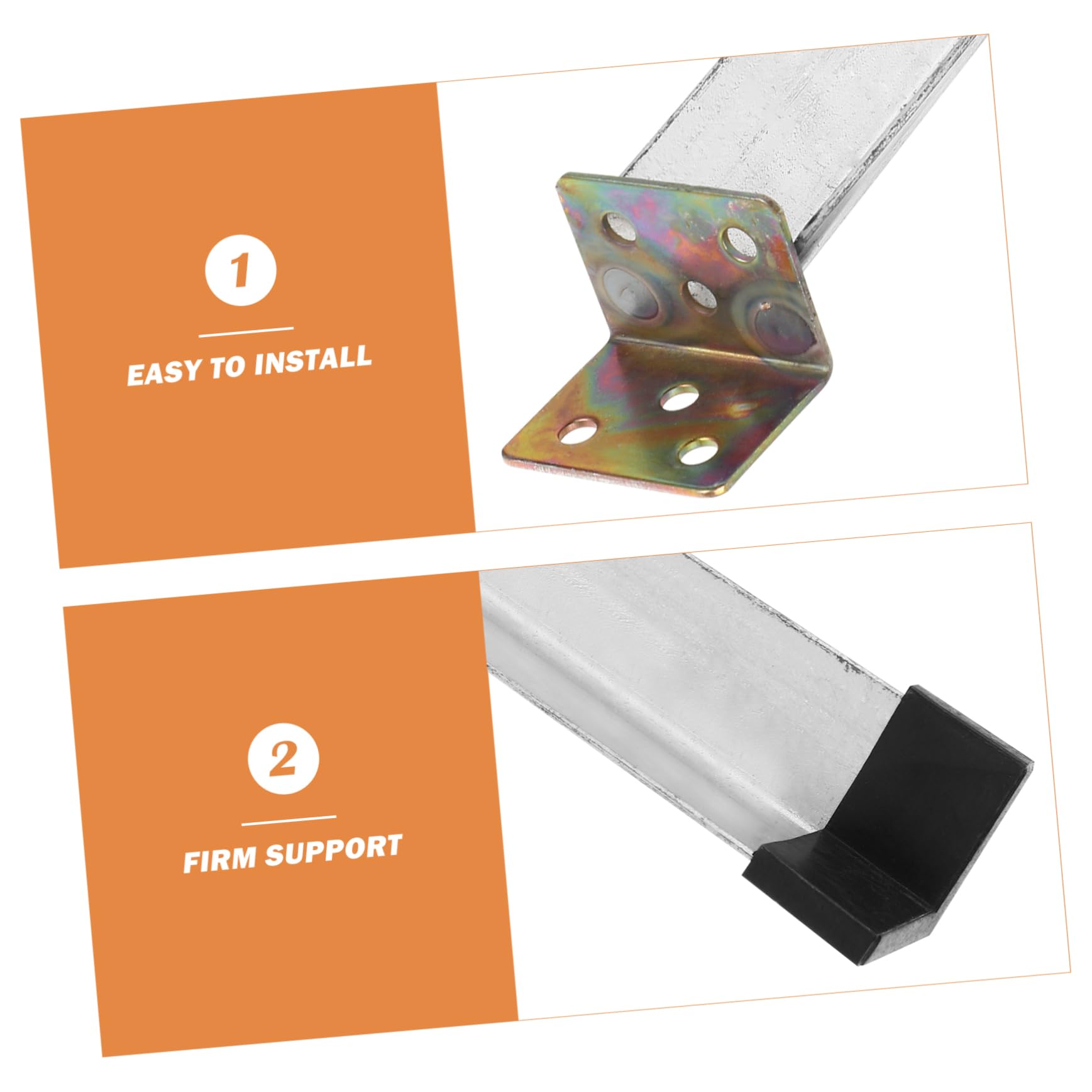 Supporto per Arnia in Acciaio Inox 4 Pezzi, Argento | Struttura Stabile, Base Plastica, per Apicoltori Esperti e Principianti, Uso in Fattoria o Balcone