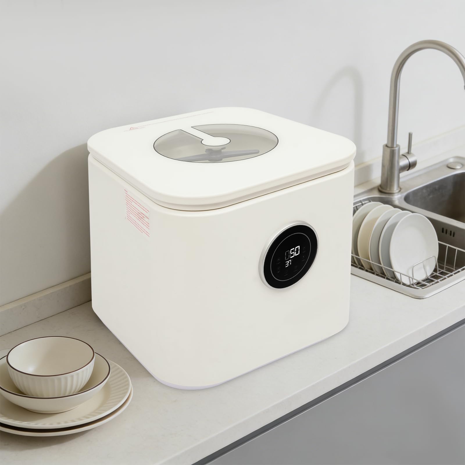 800W Mini Mesa Lavavajillas Pequeño Hogar Escritorio Lavavajillas