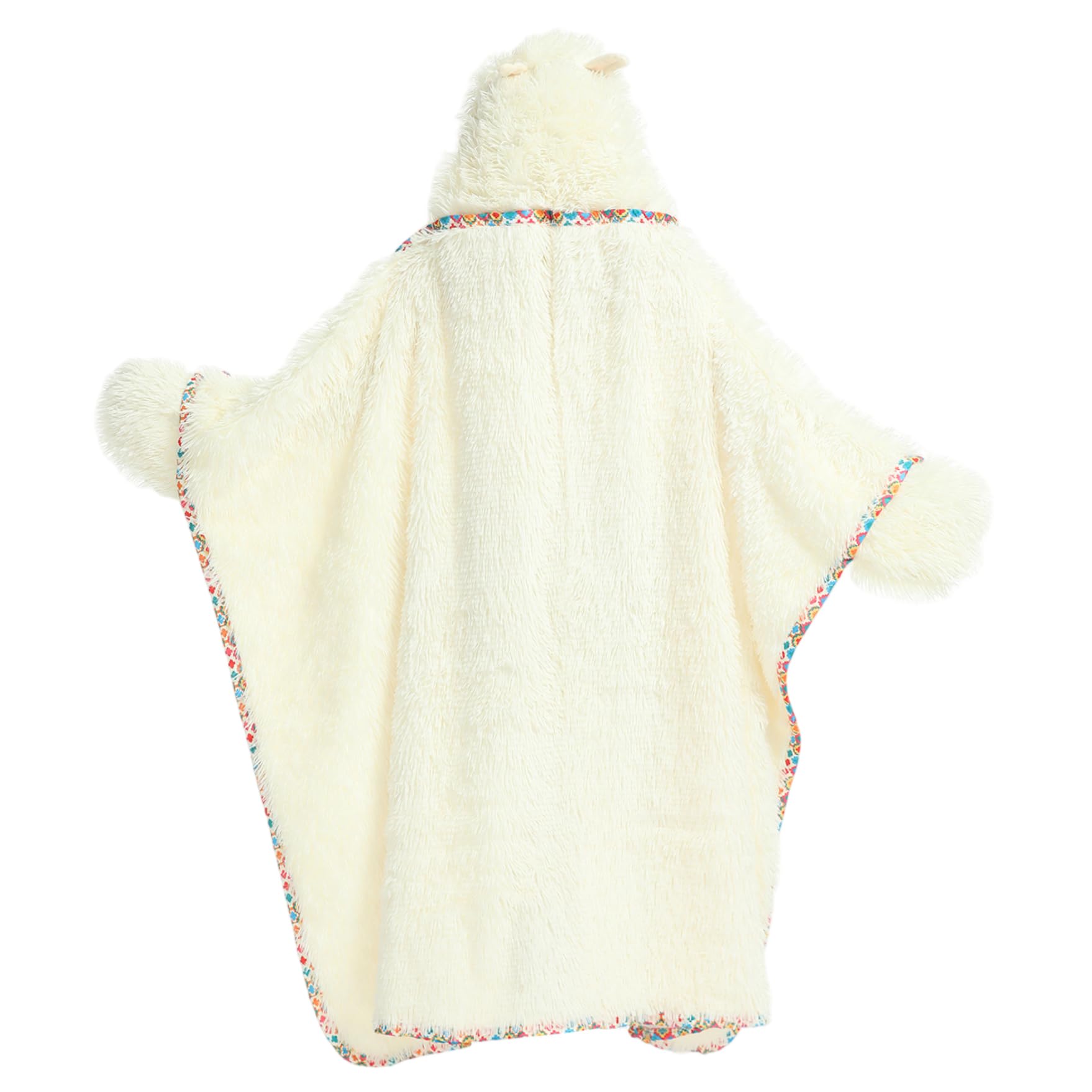 Manta Portable con Capucha de Manta de Invierno de Alpaca Suave y esponjosa para Adultos para Mujeres dormitorios de Adultos