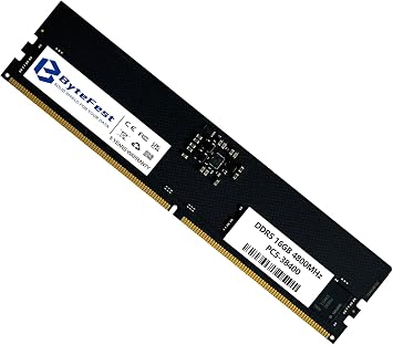 DDR5 RAM 16GB 4800MHz PC5-38400 CL40 UDIMM 1.1V 288 Pin Compatible Desktop Computer Upgrade Memory Module RAM