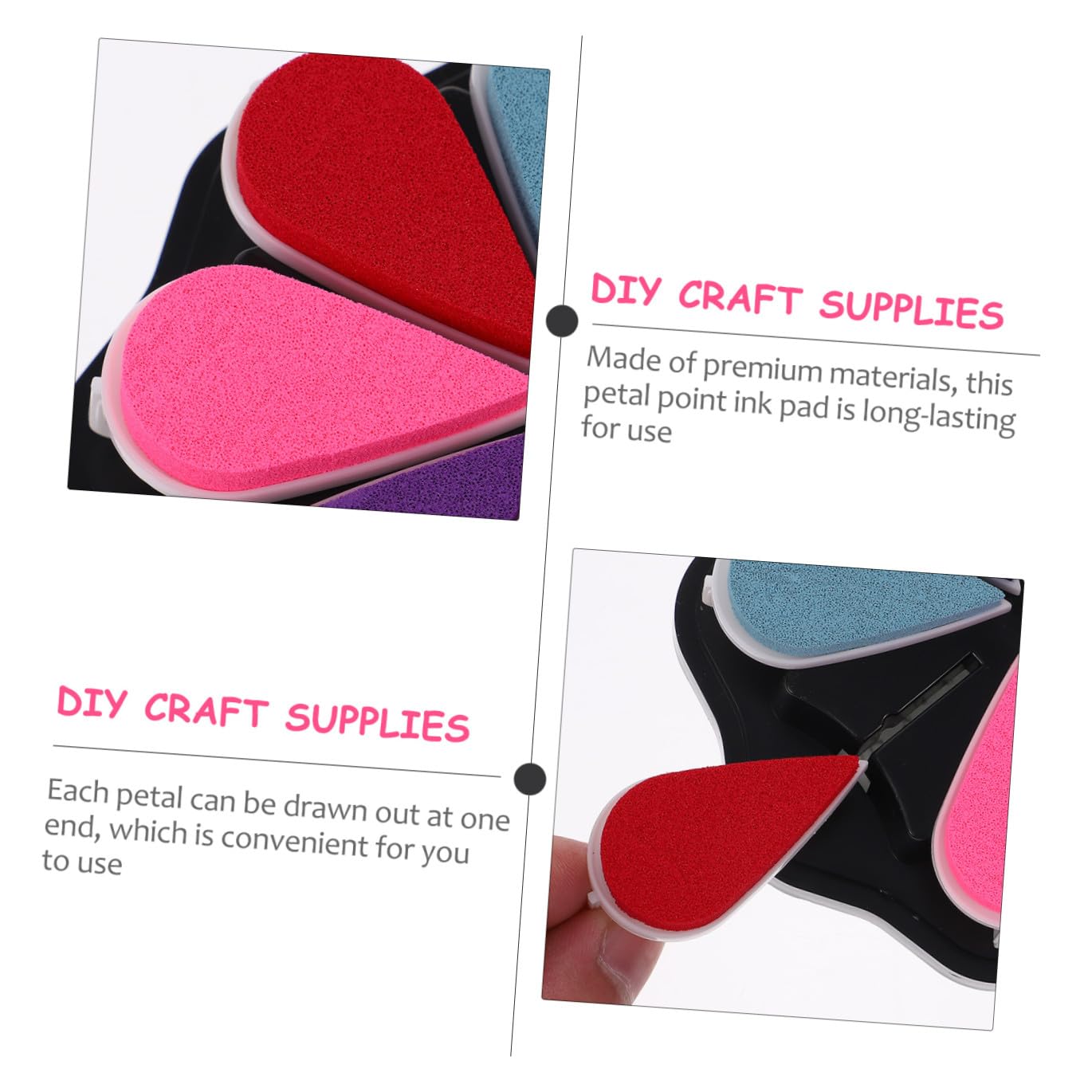 TEHAUX 3piezas Almohadilla De Tinta Para Sellos Diy Para Manualidades y Decoraciones De Tarjetas Incluye Para Creatividad Proyectos Artísticos
