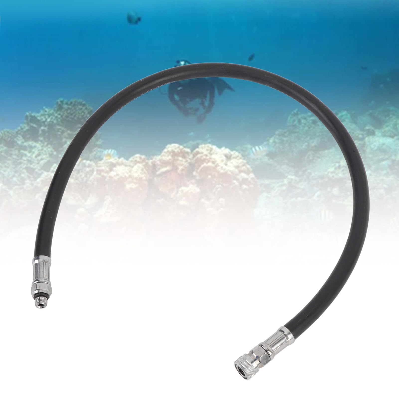 Manguera de baja presión para buceo Tubo flexible BCD de baja presión ligero y resistente a la abrasión