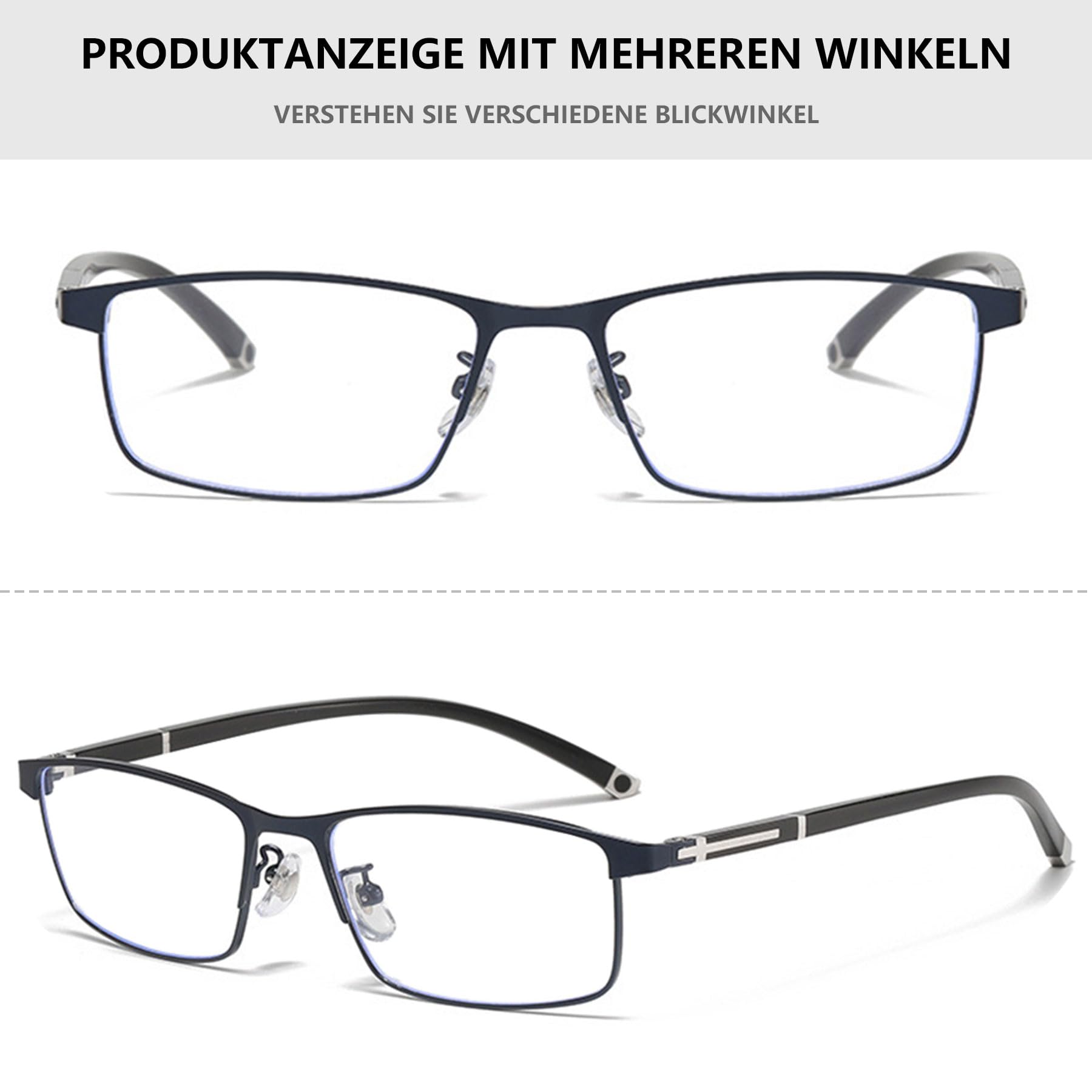 Lanomi Gafas de lectura progresivas multifoco, filtro de luz azul, para mujer y hombre, visión deslizante, con fuerza
