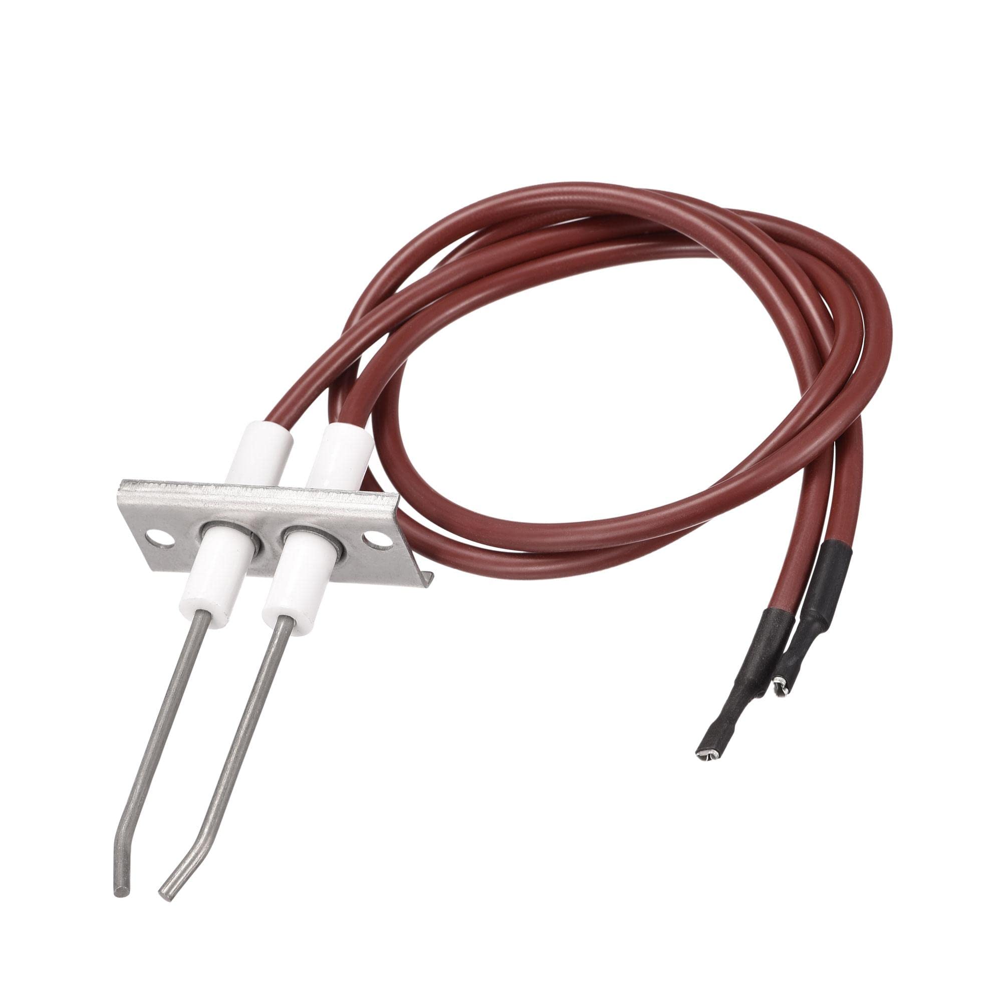 sourcing map Zapalniczka kabel ceramiczny układ elektrod, grill gazowy, kabel zapłonowy, zamiennik elektrody zapłonowej, długość 405 mm