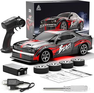 SG218PRO 1/16 RCドリフトカー大人用、2.4Gフルプロポーション4WDミニリモコンレーシングカーLEDライト付き、25KM/H電動2バッテリースポーツカーおもちゃギフト -RTR