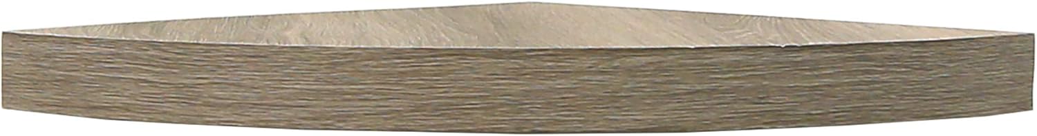 InPlace Shelving 9602054E Floating Corner Shelf with Invisible Bracket, 14", Gray Driftwood