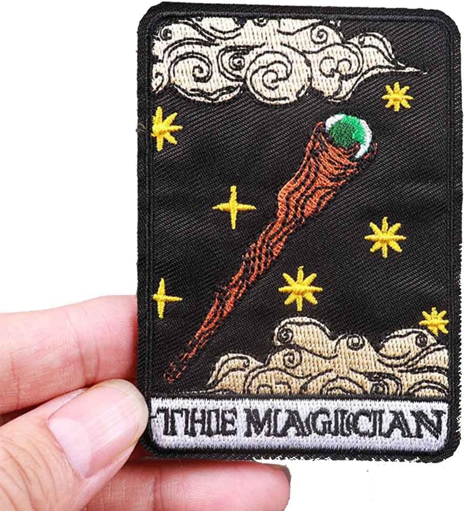 The Magician Tarot Card Fortune Telling 3.6" Iron On Embroidered Thermoadhesive Patch for Clothing
