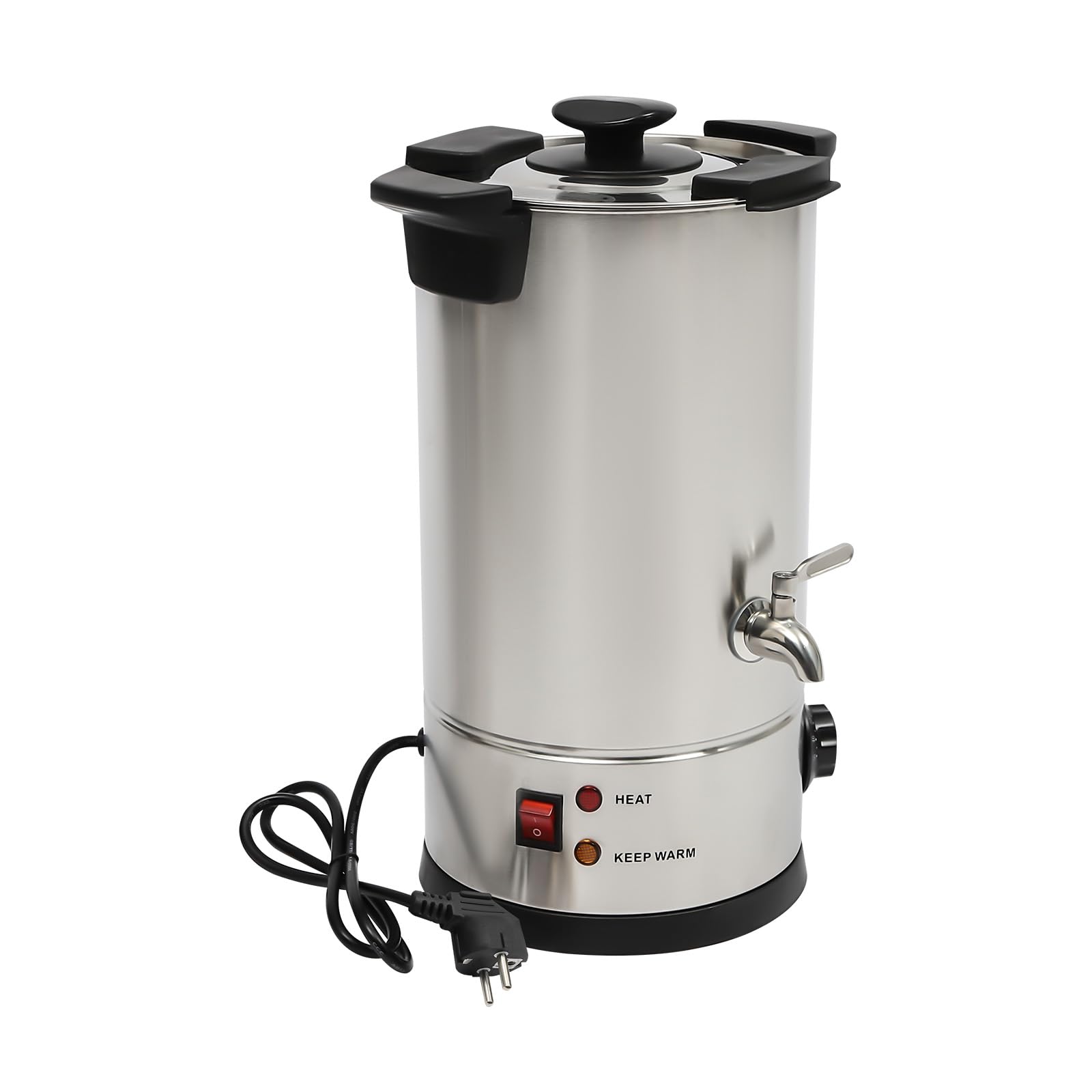 Fermoirper 1800 W 220 V Cera eléctrica para fundir cera de 10 L para hacer velas de acero inoxidable 304, ajuste de temperatura 86 ℃ – 230 ℃ para velas de negocios o casa