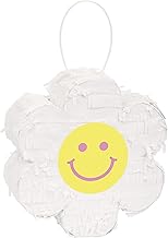 Unique 25596 Mini Daisy Pinata Favour Decoration-Groovy Birthday Party-1 Count (Pack of 1), Multicolour