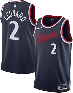Kawhi Leonard Clippers Navy Icon Edition Swingman Jersey