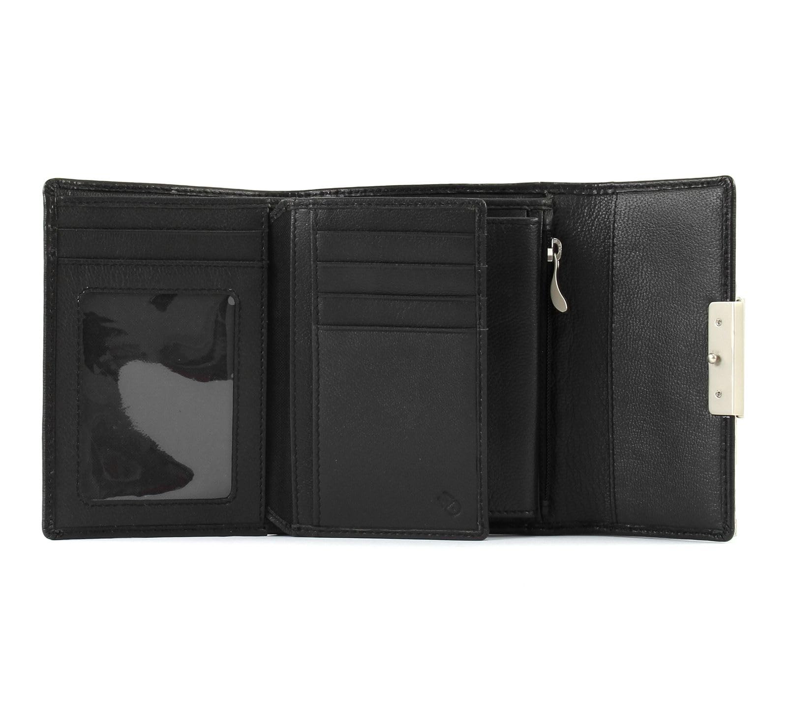 Mandarina Duck Damen Hera 3.0 P10RAP11 Geldbörsen, schwarz, 13,5x9x3 (L x H x W)