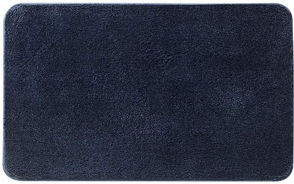 Tappetino da bagno antiscivolo in microfibra da tavolo assente e lavabile in lavatrice, ideale per l'arredamento del bagno, 60 x 90 cm, colore marino QuickDry Soft Touch.